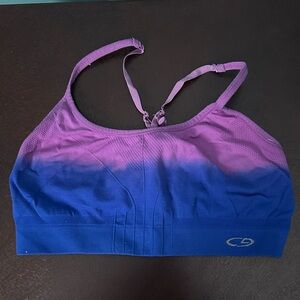 Champion Women's Purple and Blue Gradient Sports Bra